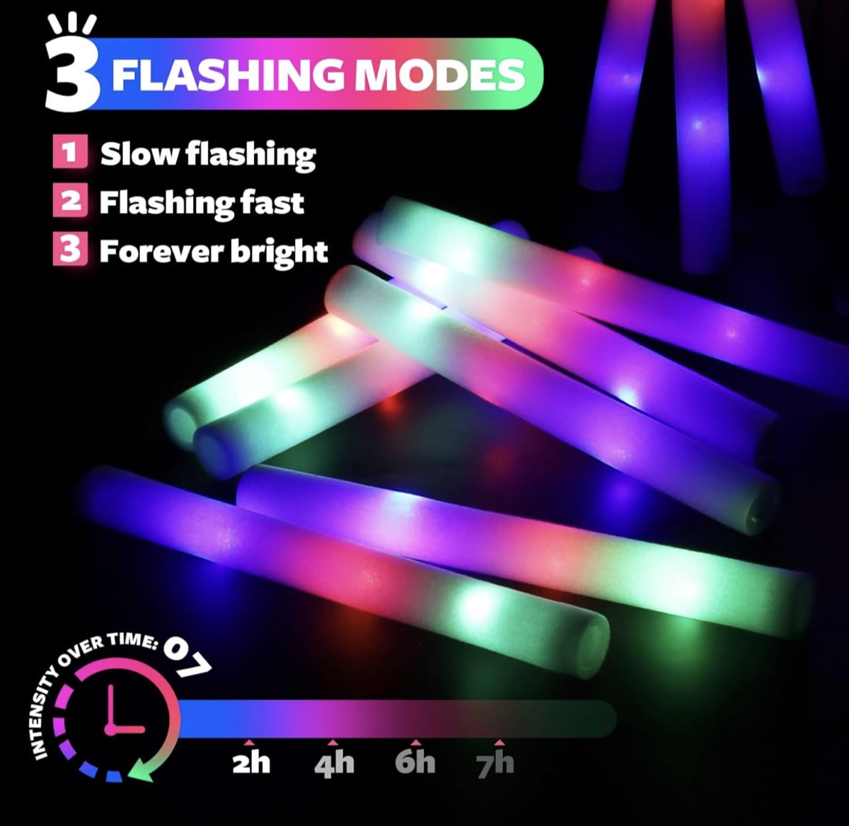 LED Foam Glow Sticks