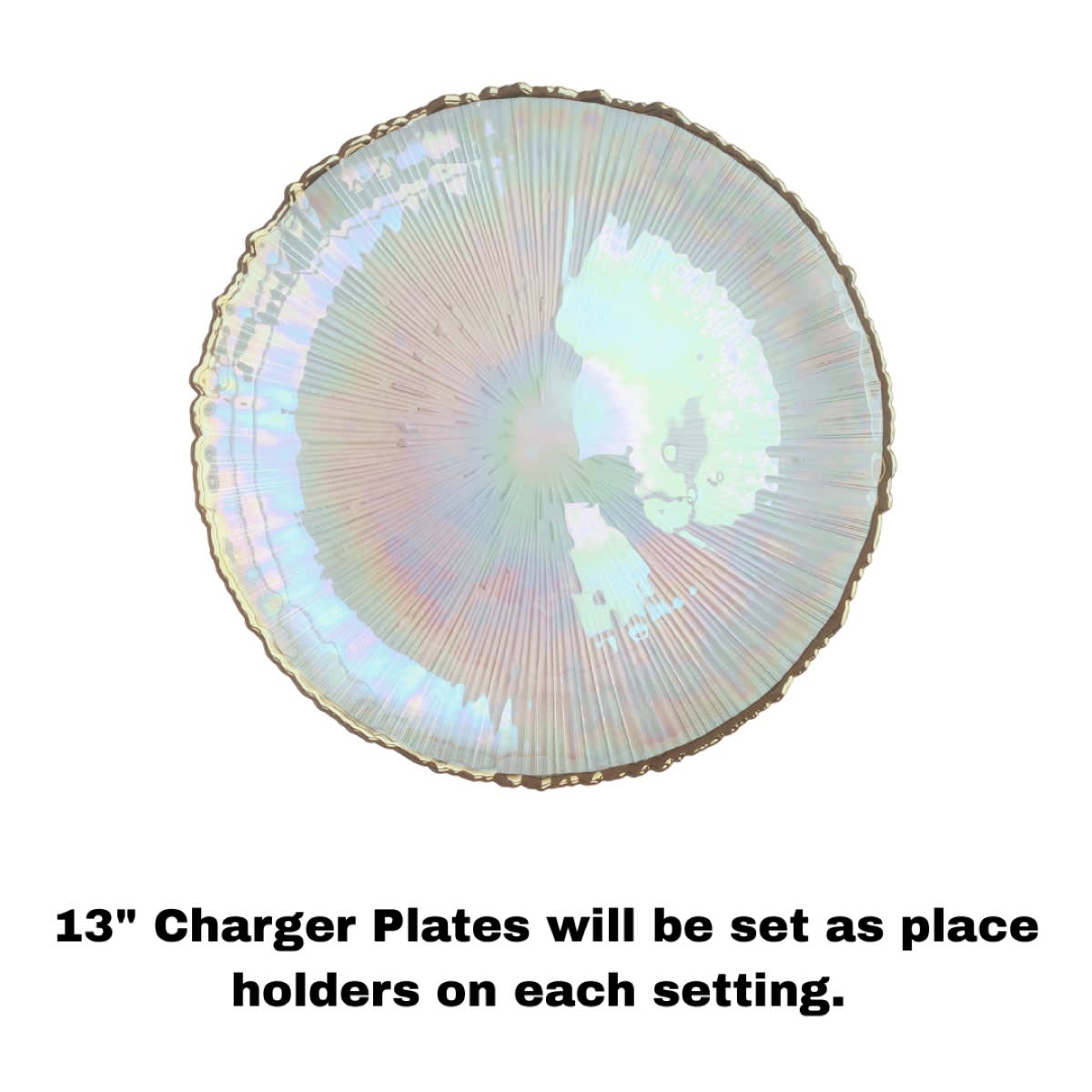 Gold Rim Charger Plates