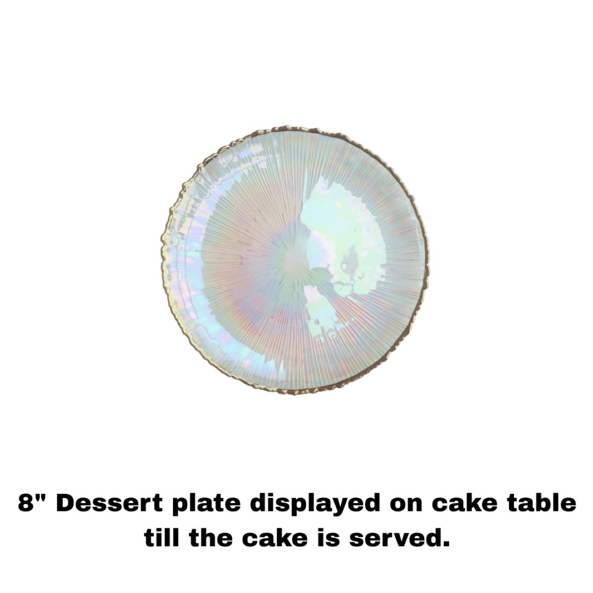 Gold Rimmed Dessert Plates