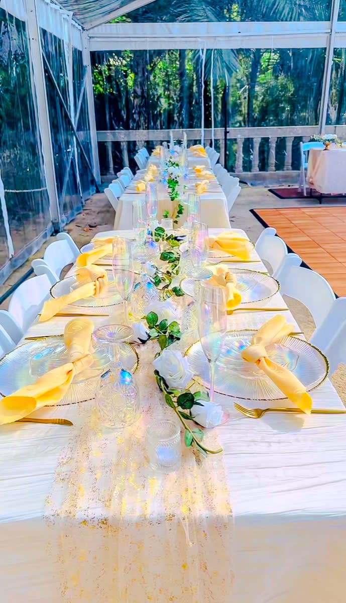 Yellow and White