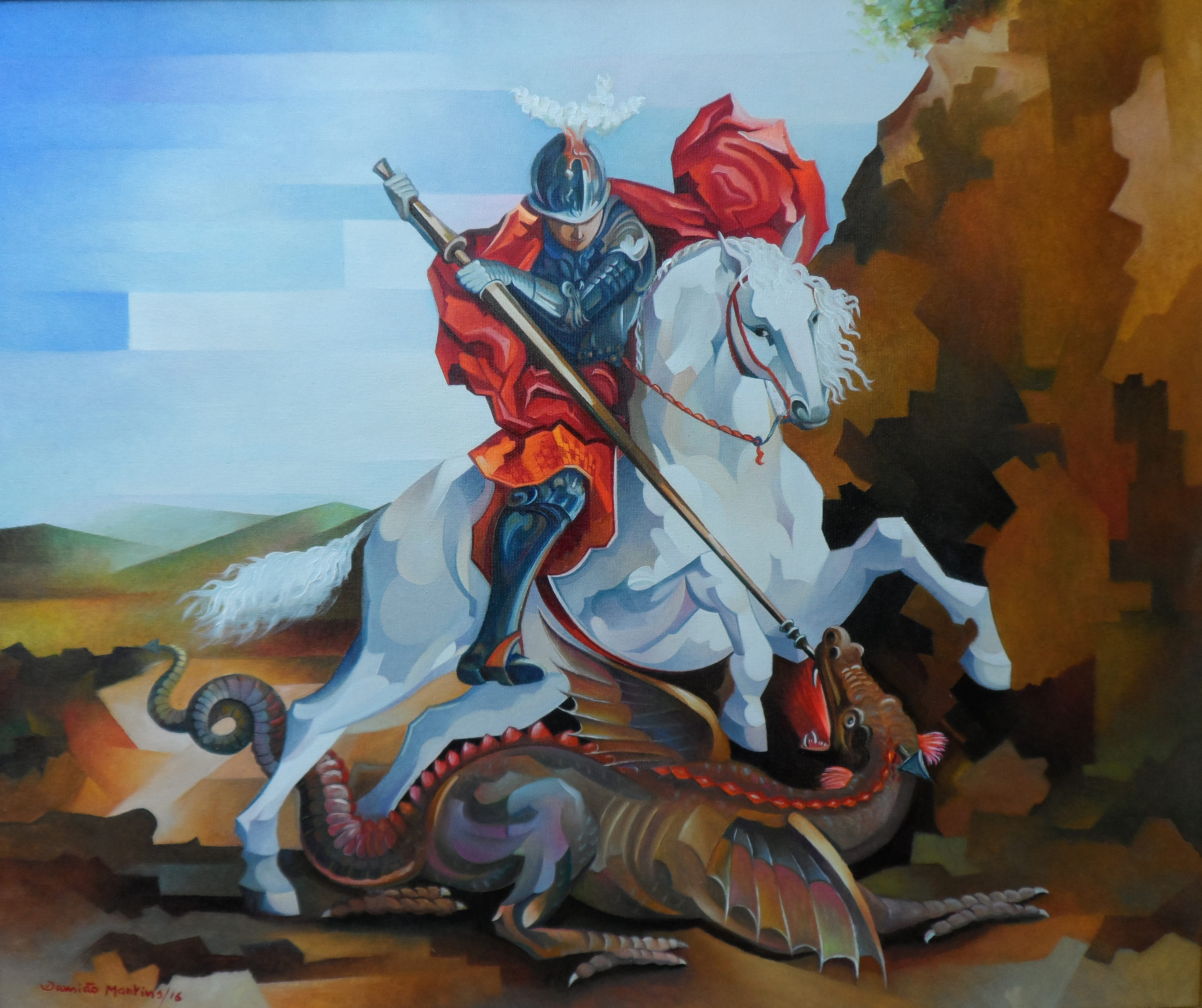 Pintura Damião Martins - Óleo sobre Tela