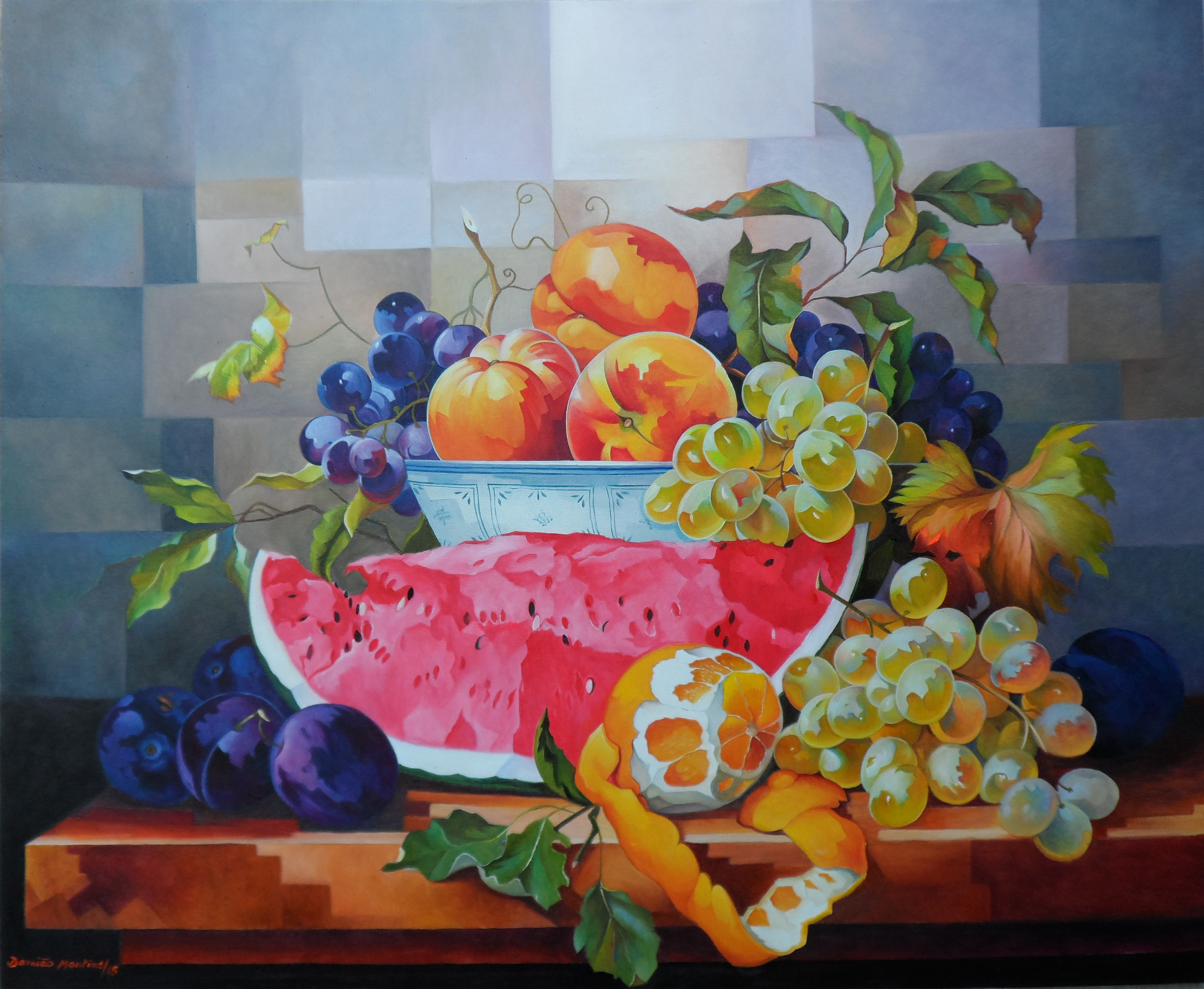 Quadro Damião Martins - Cubismo Multifacetado