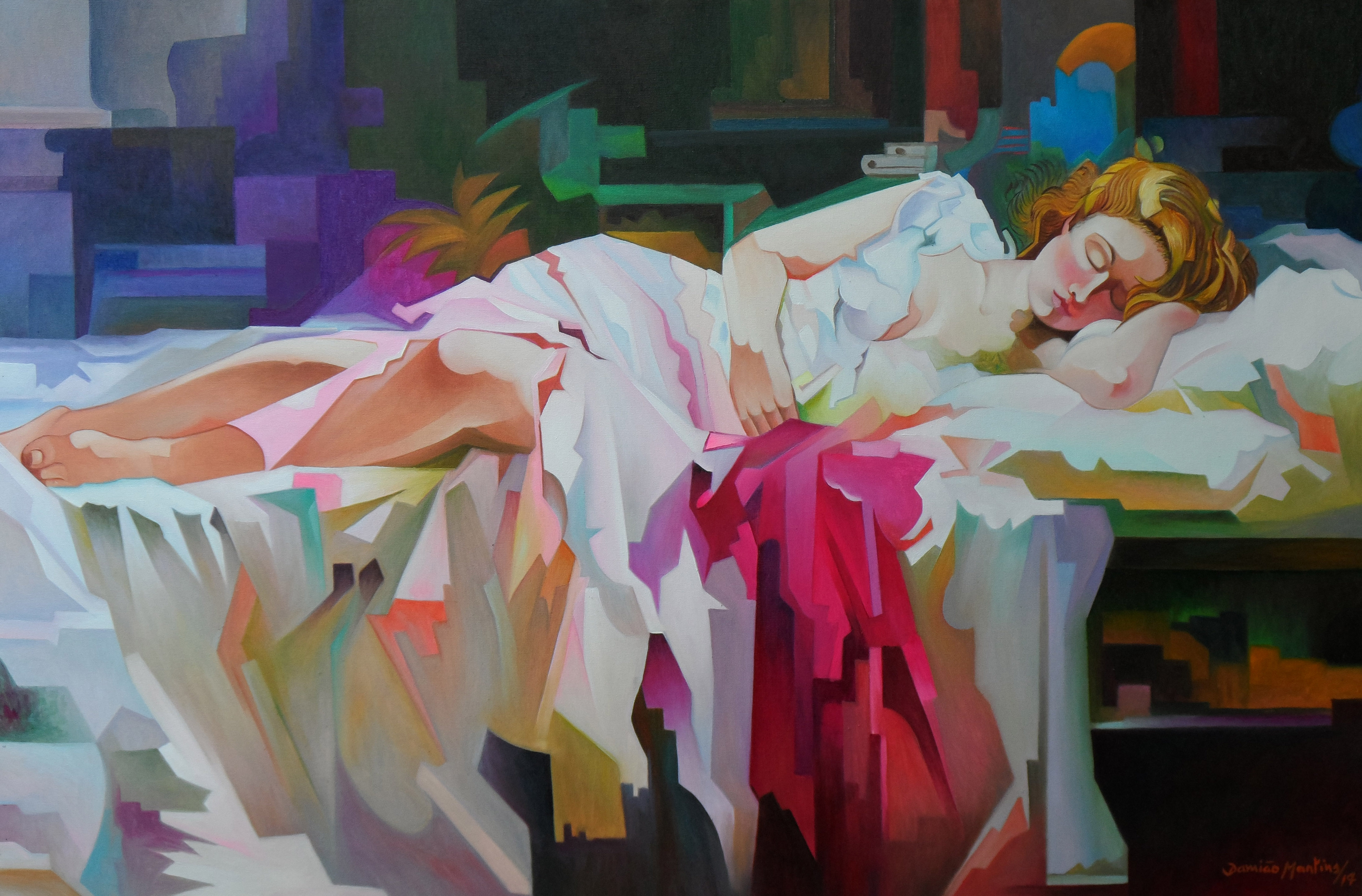 Quadro Damião Martins - Óleo sobre Tela