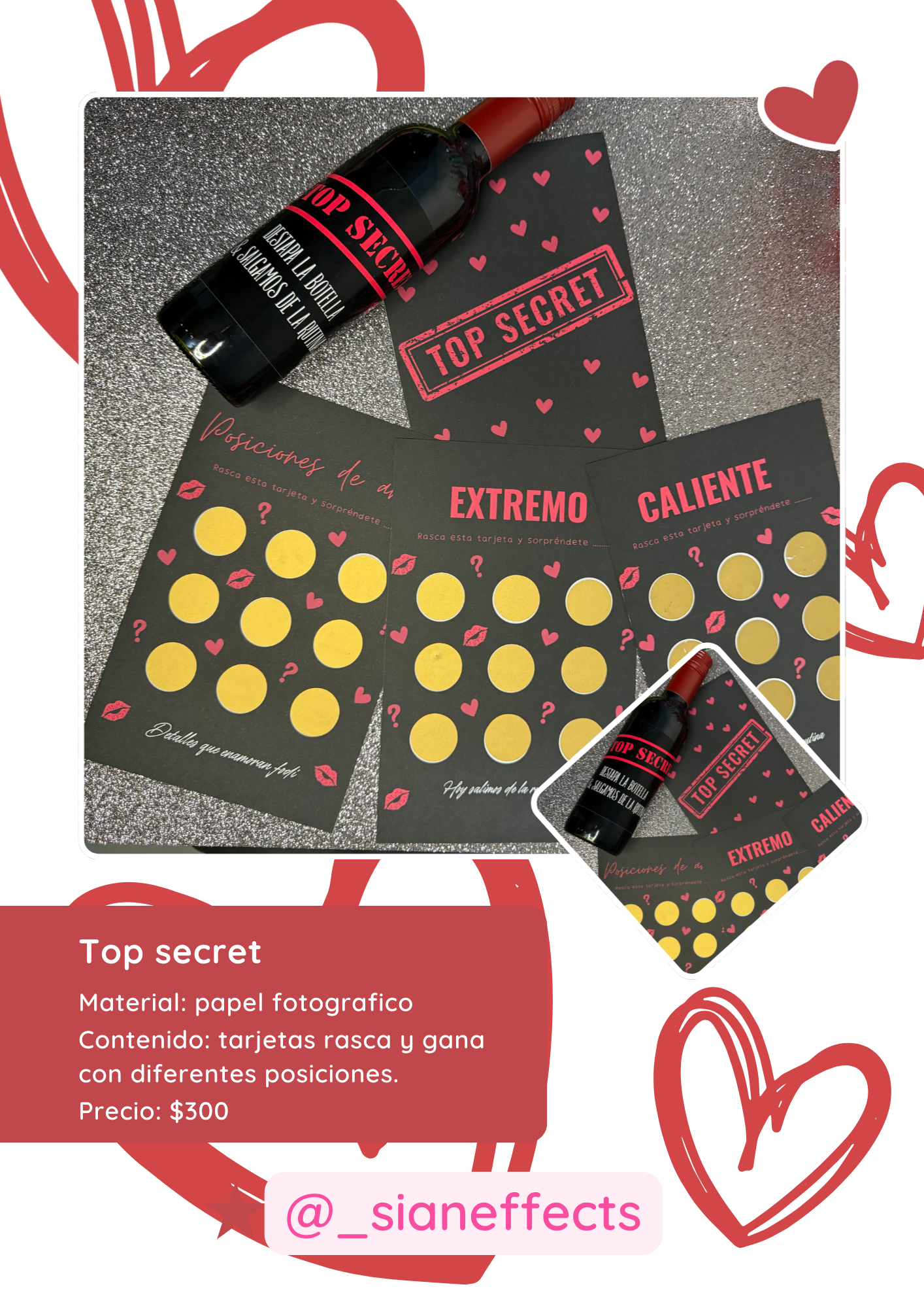 Top Secret + Botella de Vino tinto 375ml