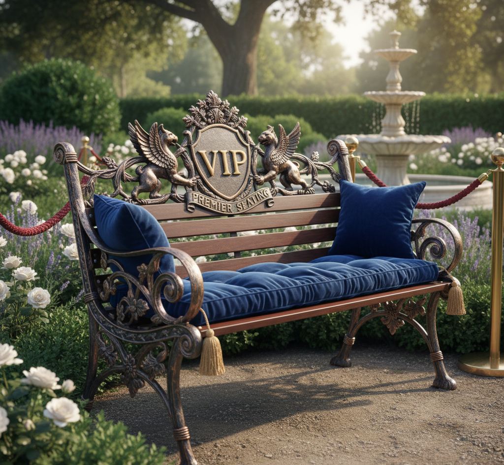 cast iron VIP bench
