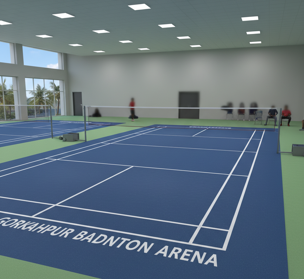 synthetic badminton court flooring in Gorakhpur