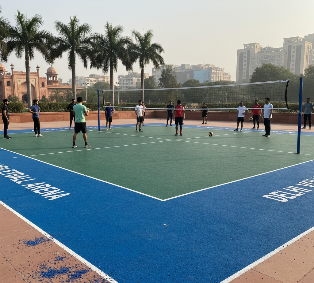 synthetic Volleball court flooring  delhi