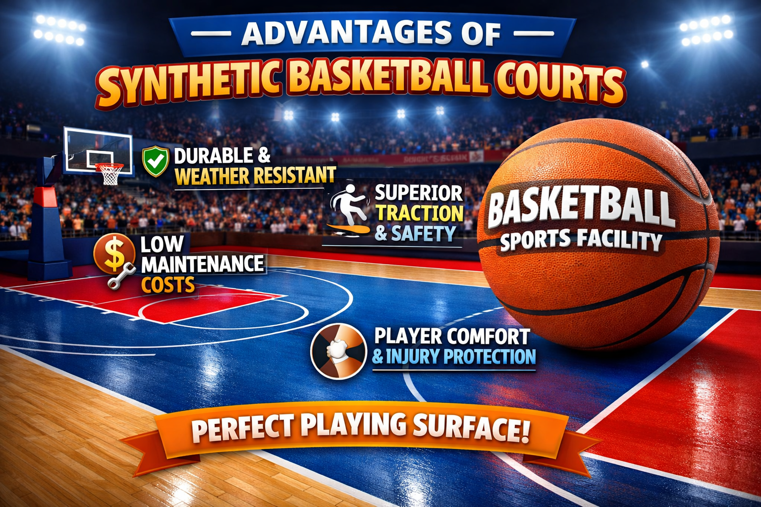 basketball court construction  in india