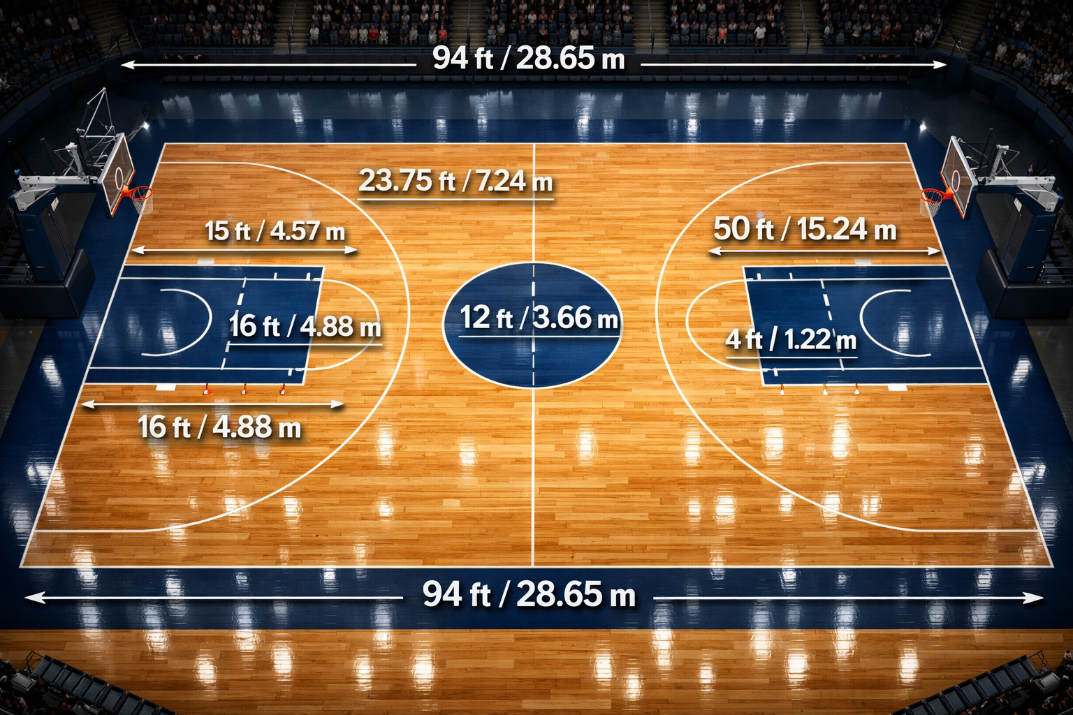 basketball court dimensions