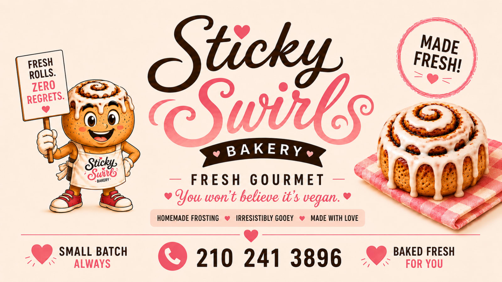 Sticky Swirl Bakery banner
