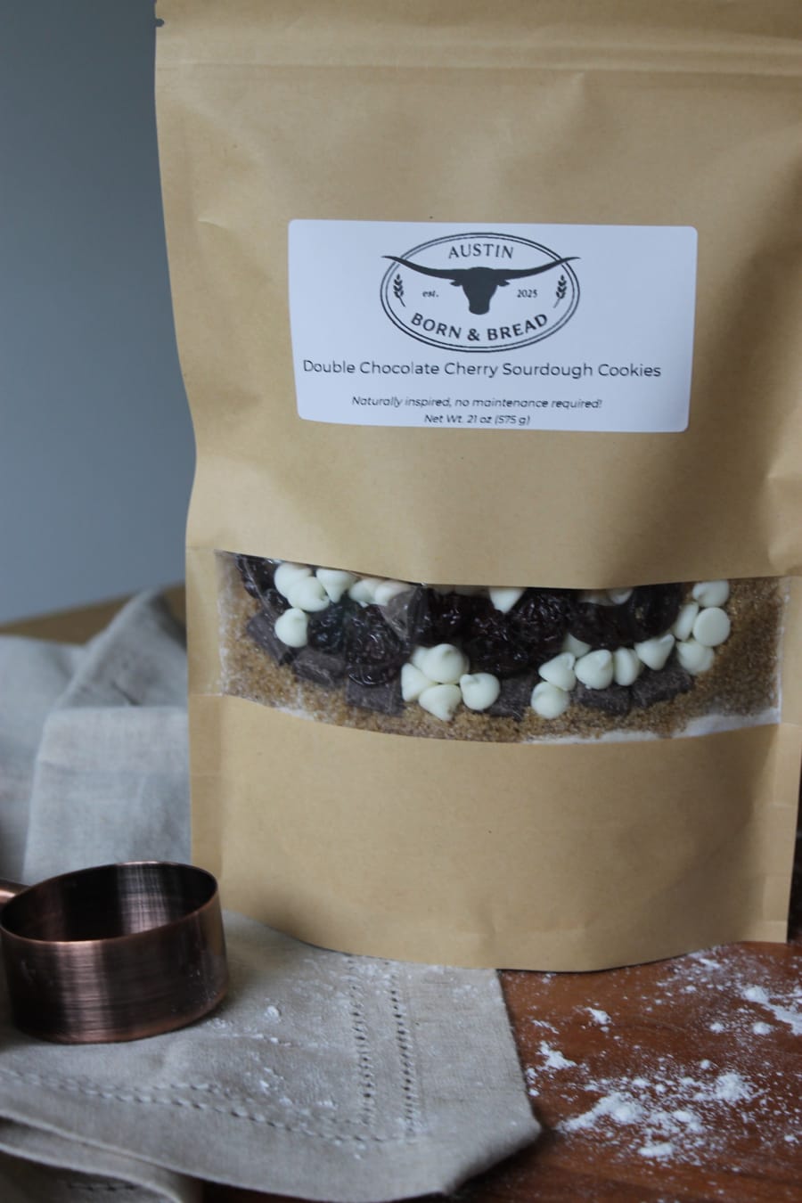 Double Chocolate Cherry Sourdough Cookie Mix product photo