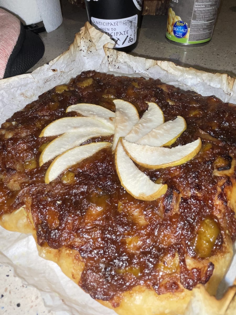 Organic Caramelized Onion and Pear Sourdough Focaccia product photo