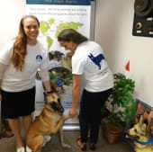 MLI staff with Canine Ambassador MLI staff with Canine Ambassador