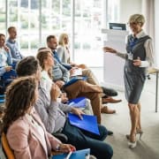 Workshop Presenter with Group