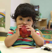 Girl Eating Apple