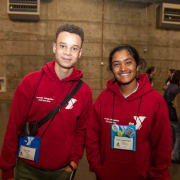 Two happy delegates! Two happy delegates!