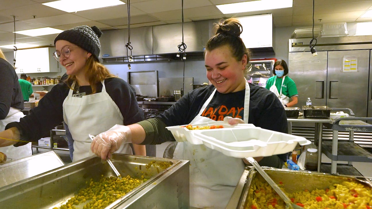 Soup Kitchen Volunteers On Site