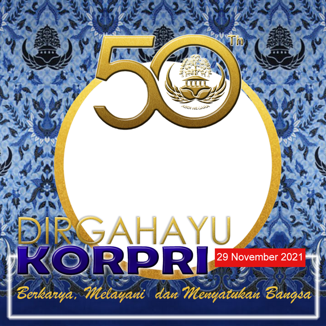 Free Unduh Twibbon HUT KORPRI 2021 Terkini buatan Yuni Dwi Asyuni