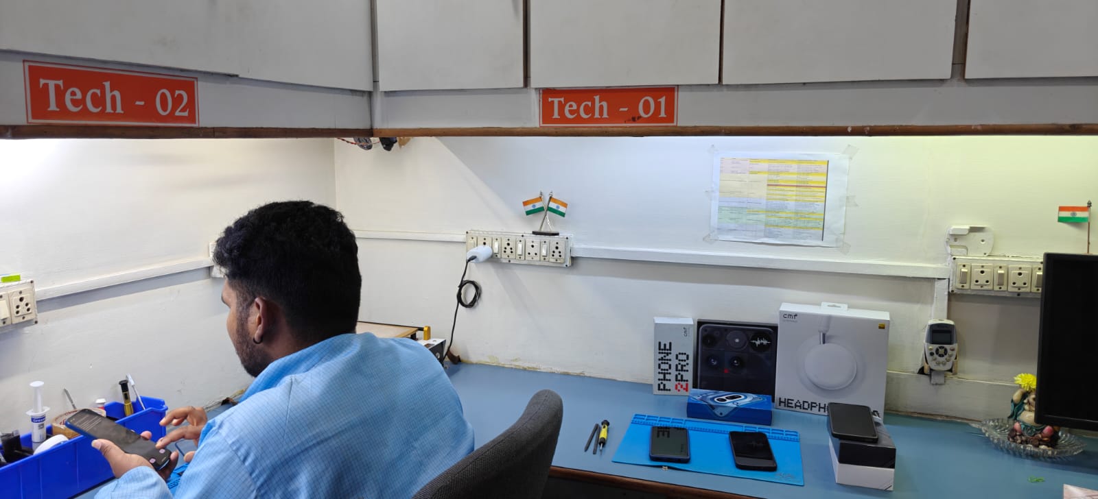 Service center work 10