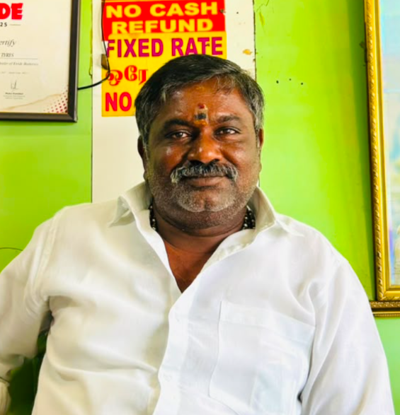 V. Balamurugan, founder of Sree Maruthi Traders and Groups