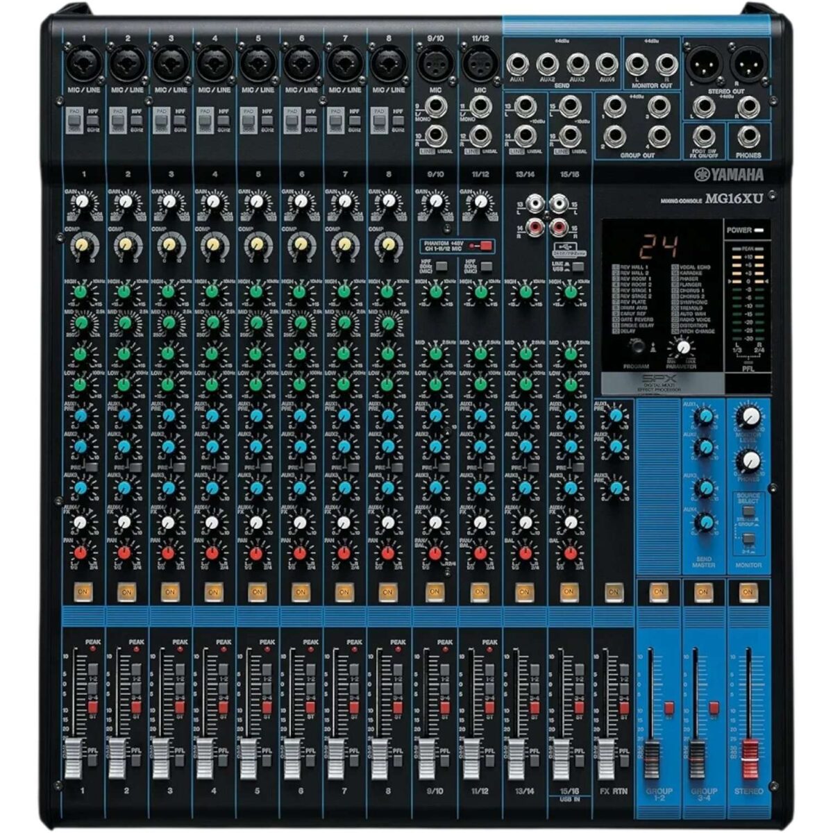 Yamaha MG16XU 16-Channel Mixing Console - Studio & Live Sound - City Sounds Nairobi