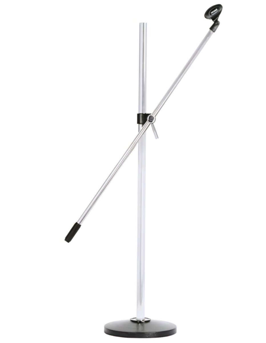 Silver Microphone Stand - Professional Adjustable Tripod - City Sounds Nairobi