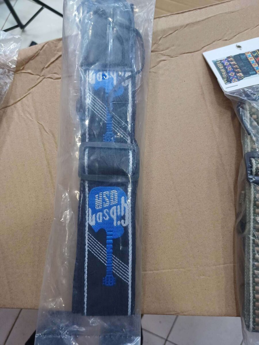 Gibson USA Woven Guitar Strap Blue - Premium Adjustable - City Sounds Nairobi