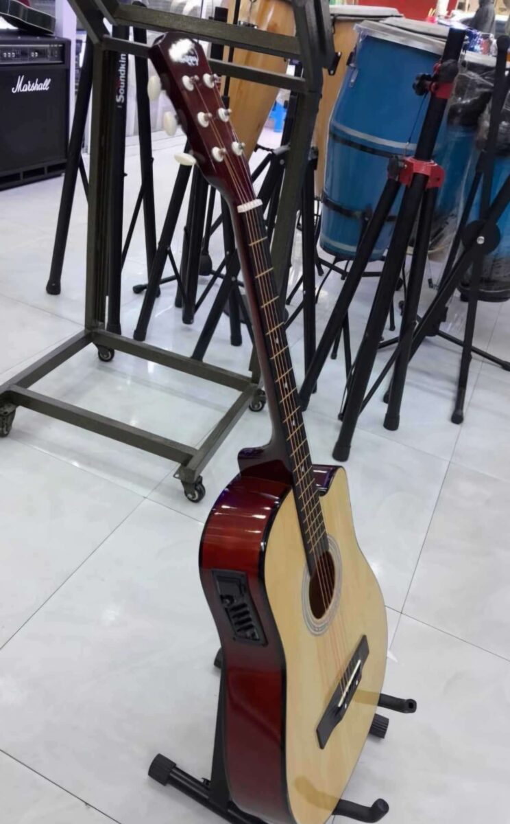 38-Inch Semi-Acoustic Guitar - Beginner Cutaway Model - City Sounds Nairobi