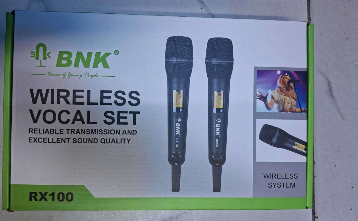 BNK RX-100 Dual Wireless Microphone System - Professional Grade - City Sounds Nairobi
