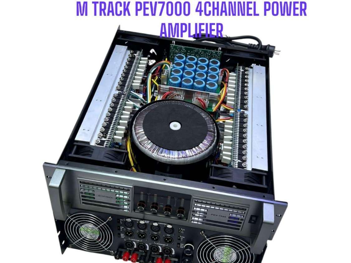 M Track PEV7000 4-Channel Professional Power Amplifier - City Sounds Nairobi