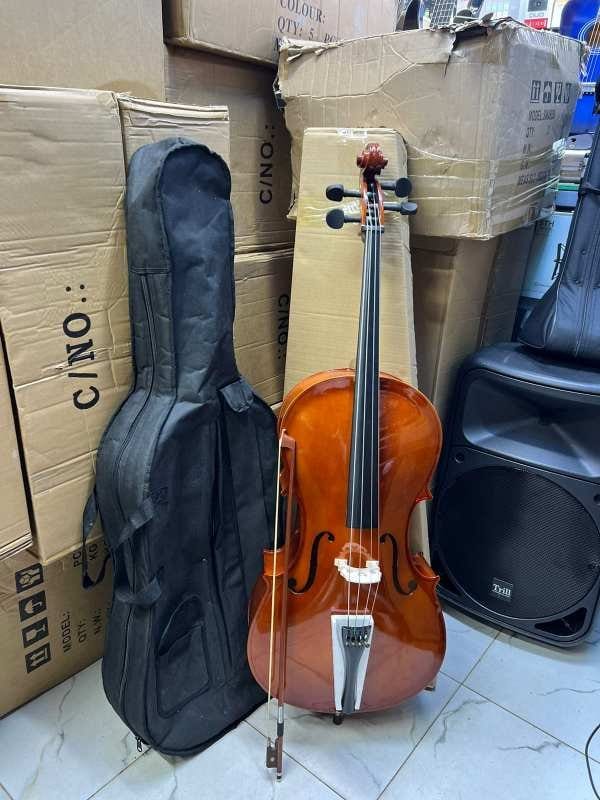 4/4 Full Size Acoustic Cello Kit - Complete Beginner Bundle - City Sounds Nairobi