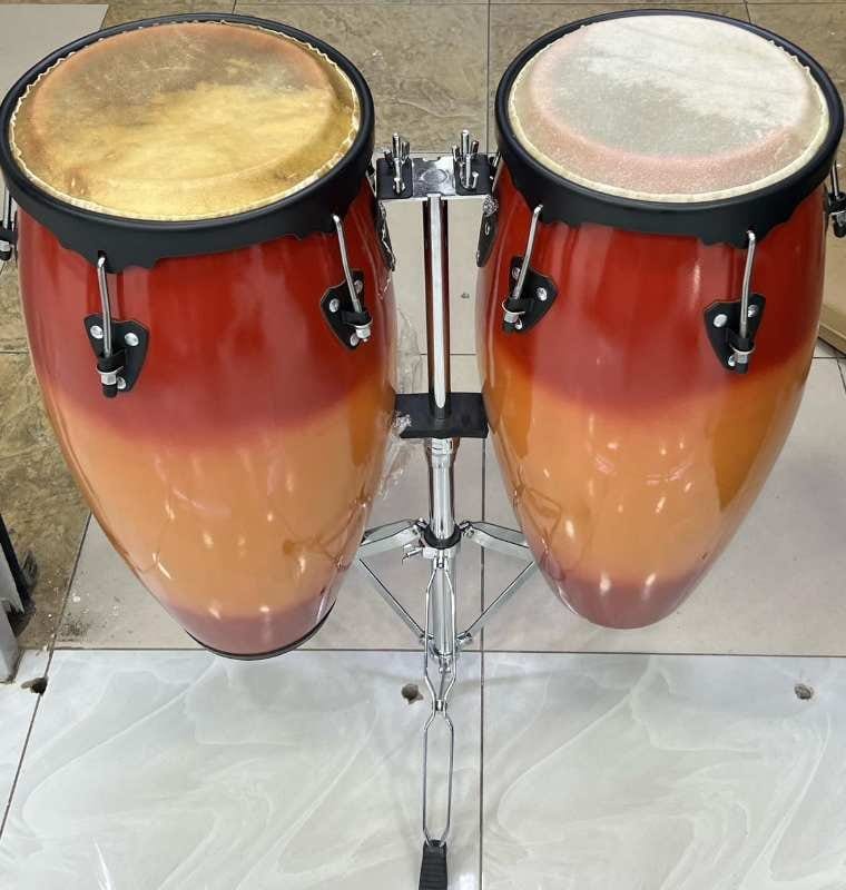 Siam Oak Conga Drums Professional - Complete Percussion Kit with Stand - City Sounds Nairobi