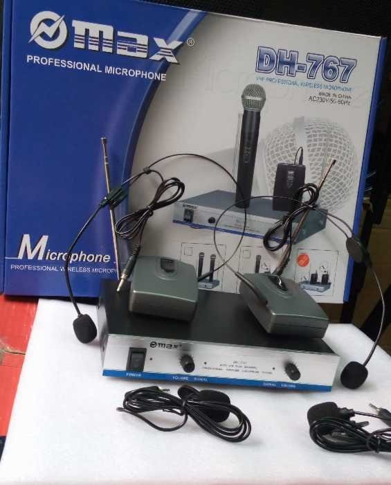 Max DH-767 UHF Wireless Mic - Triple Capsule Professional Audio - City Sounds Nairobi