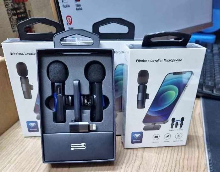 K9 Dual Wireless Lavalier Microphone - Professional Grade Noise Cancelling - City Sounds Nairobi