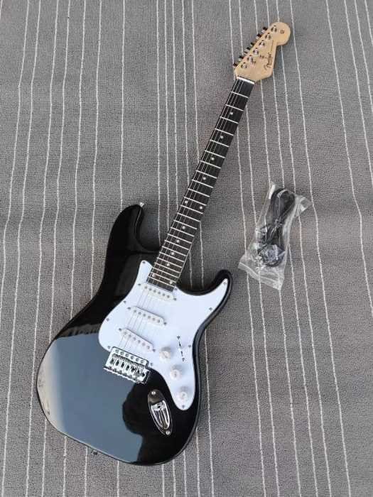 Fender Stratocaster Black & White Electric Guitar - Professional Grade - City Sounds Nairobi