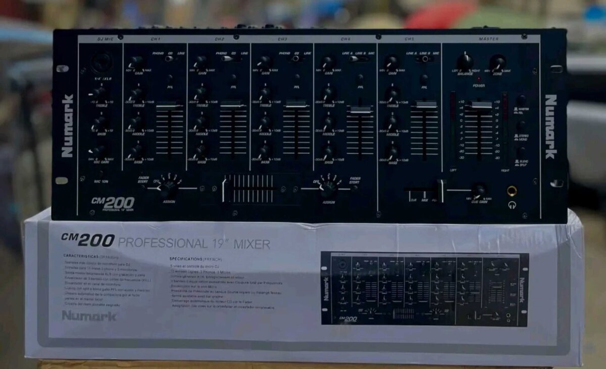 Numark CM200 5-Channel Rackmount Mixer - Professional DJ Setup - City Sounds Nairobi