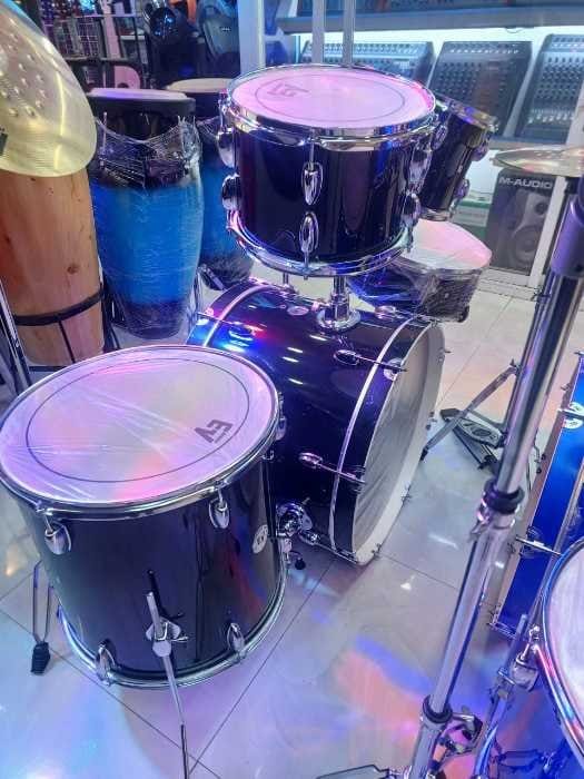EV 5-Piece Black Acoustic Drum Set - Professional Studio Quality - City Sounds Nairobi