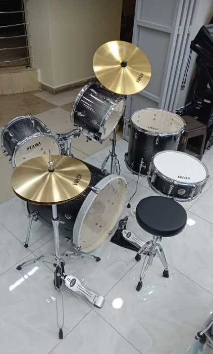 Tama 5-Piece Acoustic Drum Kit Black - Complete Hardware Set - City Sounds Nairobi