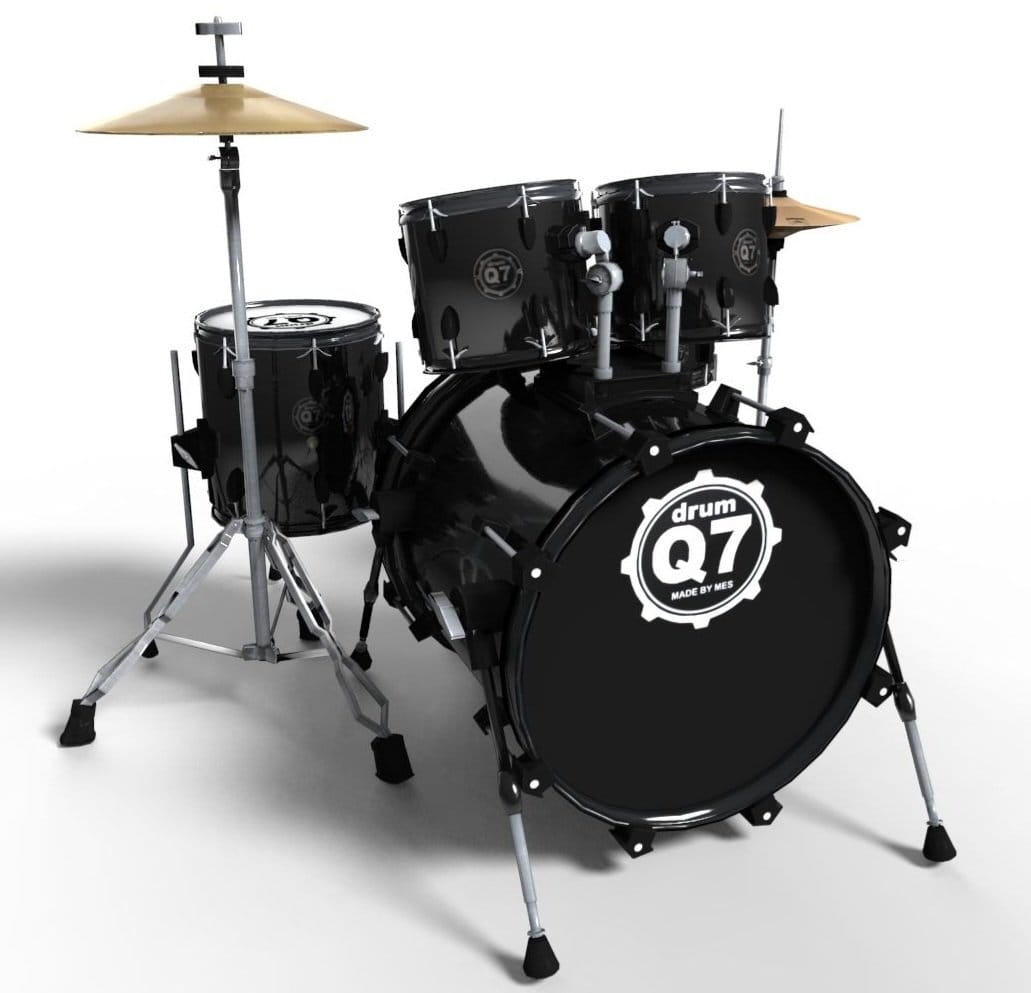MES Q7 Acoustic Drum Kit - 5pc Poplar Shell Professional Set - City Sounds Nairobi