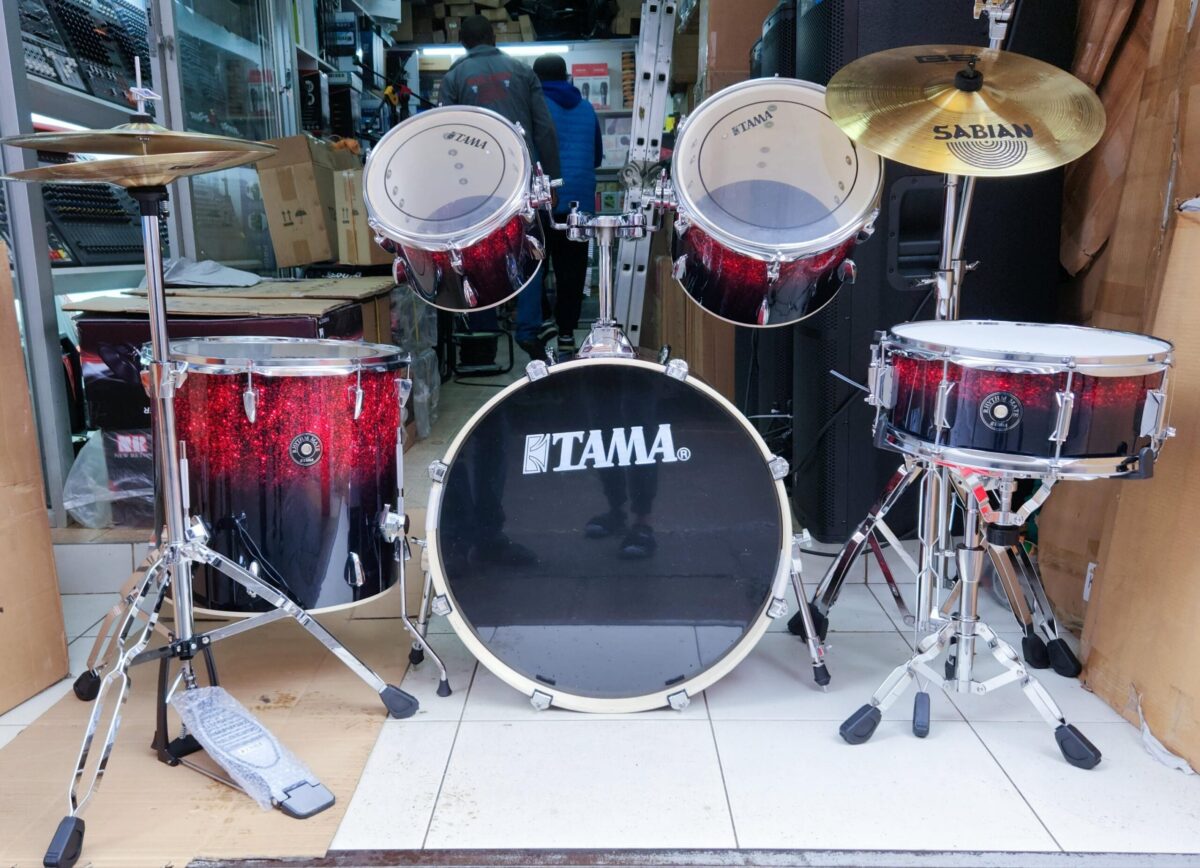 TAMA Rhythm Mate 5-Piece Drum Kit Red Stream - Professional Starter - City Sounds Nairobi