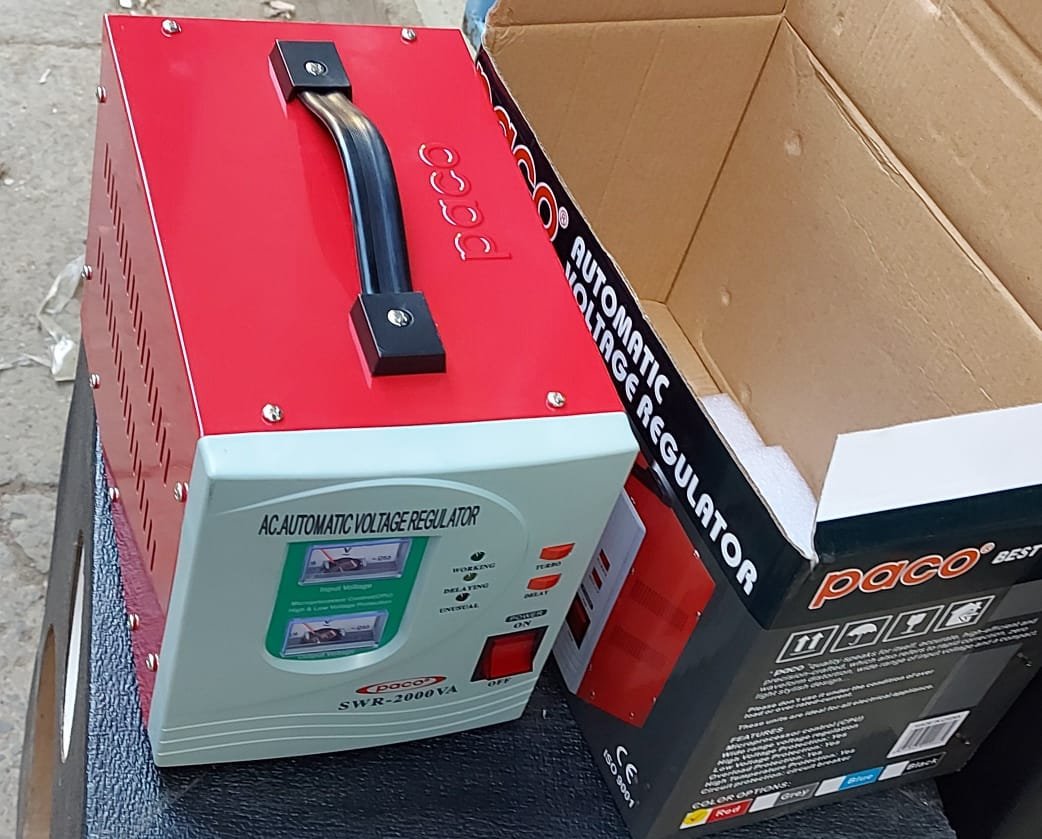 Paco SWR-2000VA Automatic Voltage Regulator - 2kVA Stabilizer - City Sounds Nairobi