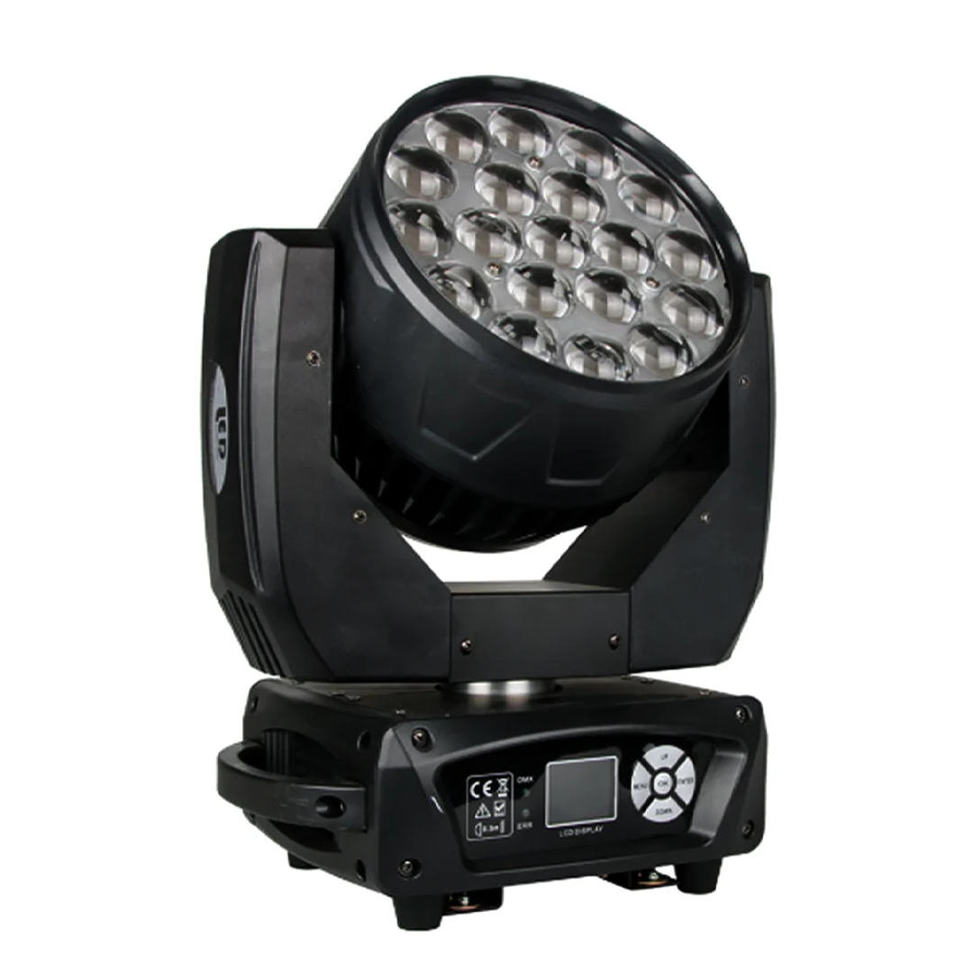 19x15W RGBW 4-in-1 LED Zoom Wash Moving Head Light - City Sounds Nairobi