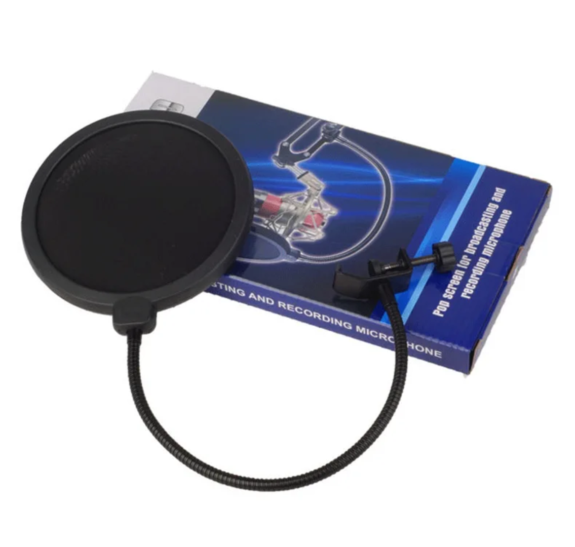 Dual Layer Microphone Pop Filter - Professional Gooseneck Studio Shield - City Sounds Nairobi