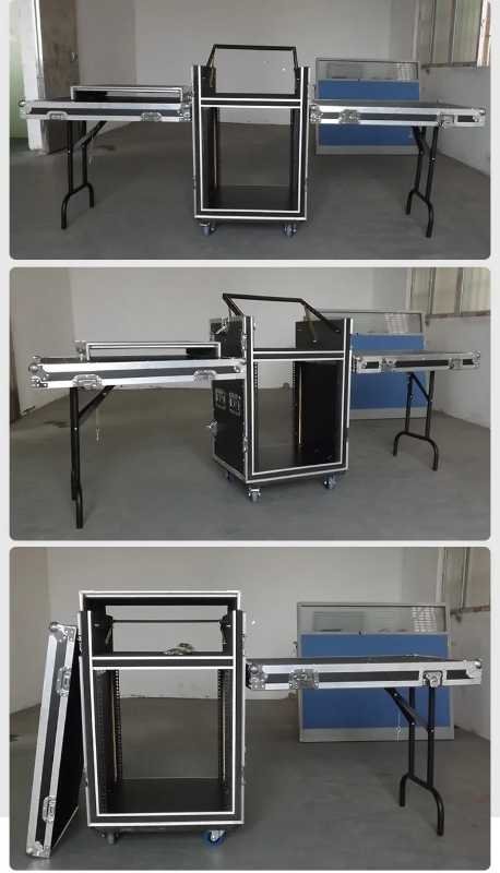 10U Professional DJ Rack Case Dual Side Tables Slant Mixer - City Sounds Nairobi