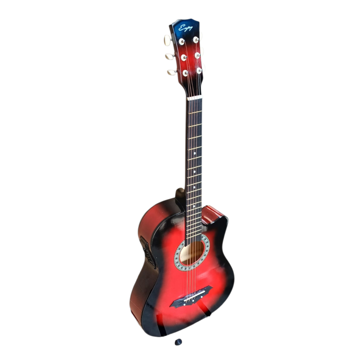 38-Inch Red Sunburst Cutaway Acoustic Guitar - Beginner Bundle - City Sounds Nairobi