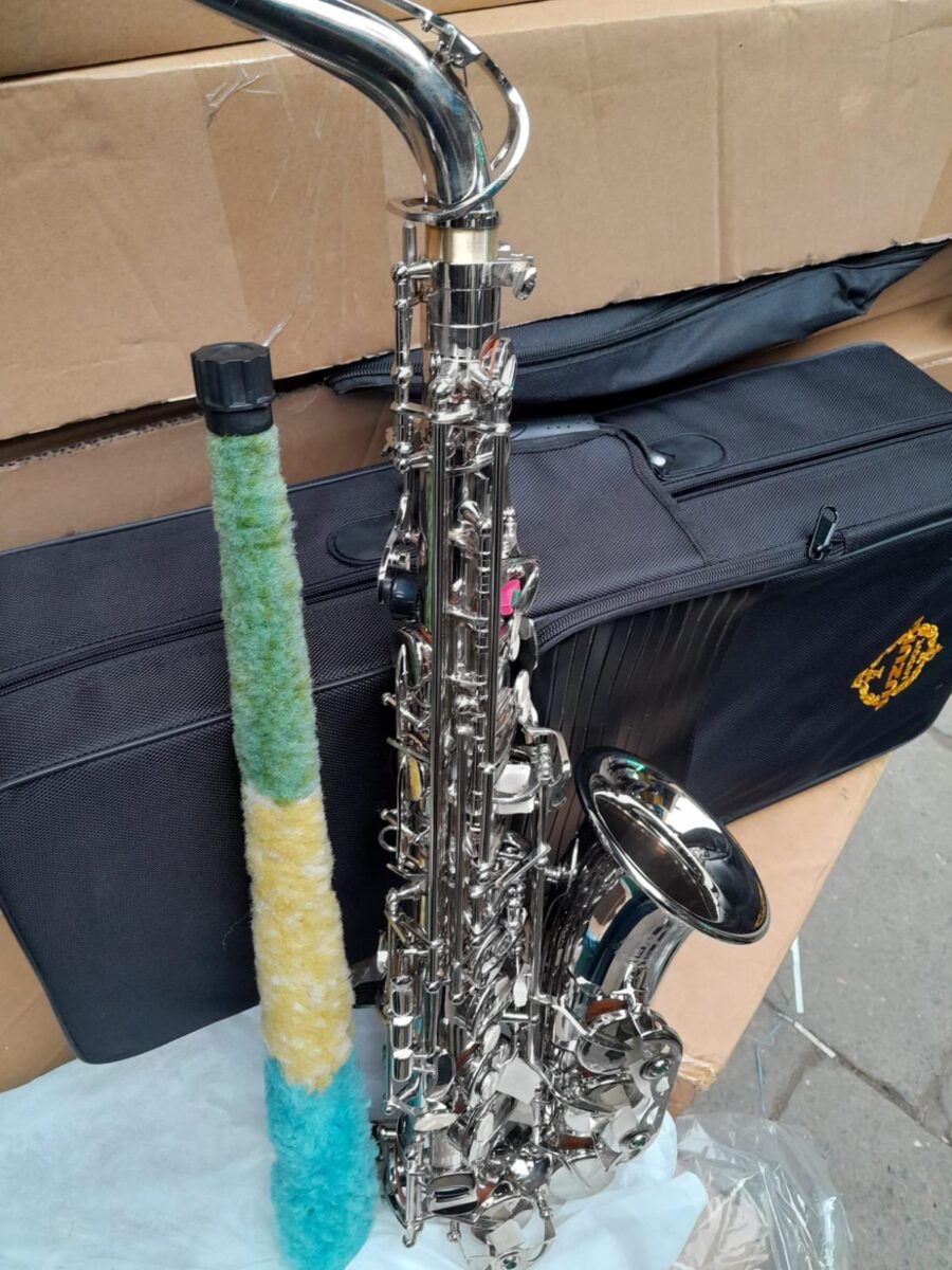 Silver-Plated Alto Saxophone | Professional Eb Sax + Case - City Sounds Nairobi