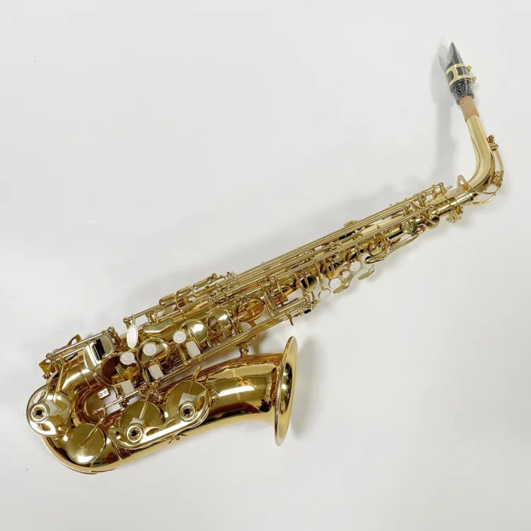 Professional Gold Alto Saxophone Eb Key + Hard Case - City Sounds Nairobi