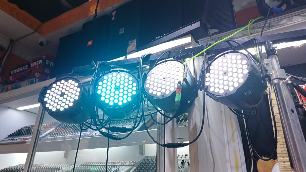High-Intensity LED Par Stage Lights | DMX Control RGB Lighting - City Sounds Nairobi