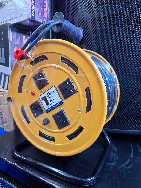 Power Extender 50M Heavy Duty Extension Cable Reel - Professional Stage - City Sounds Nairobi