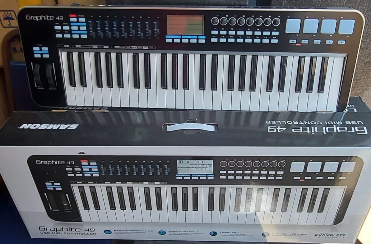 Samson Graphite 49 Semi-Weighted MIDI Keyboard - Professional Production Controller - City Sounds Nairobi